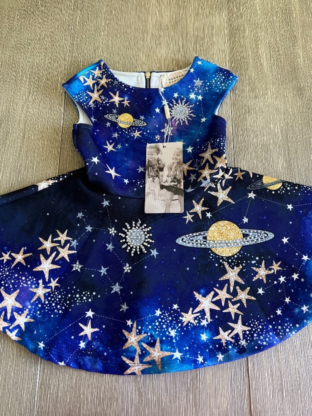 Hannah Banana Solar System Galaxy Skater Dress 2t NWT